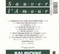 Daniel Balavoine-Sauver l'amour-Back